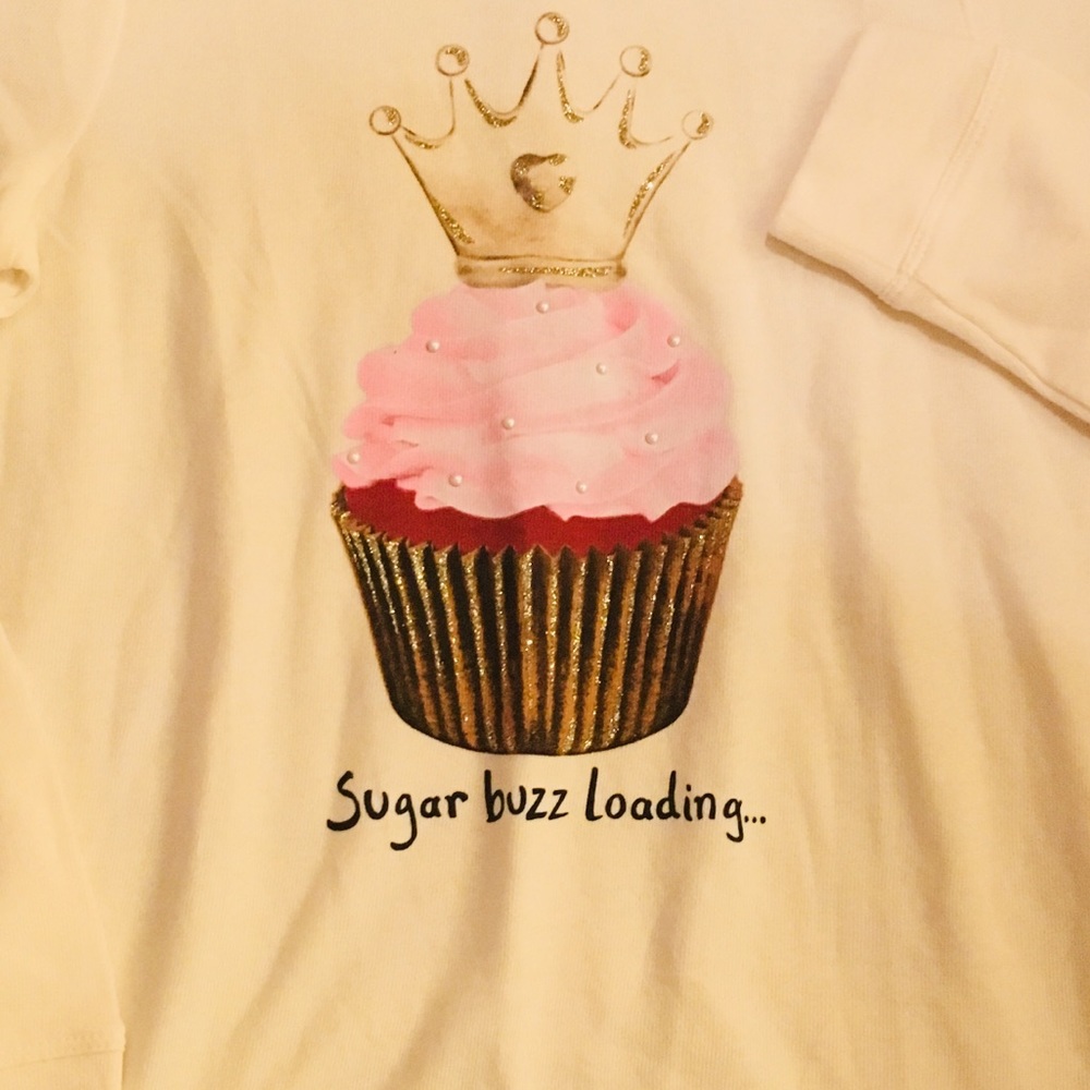 NWT Justice cupcake sweater - children’s size 12.